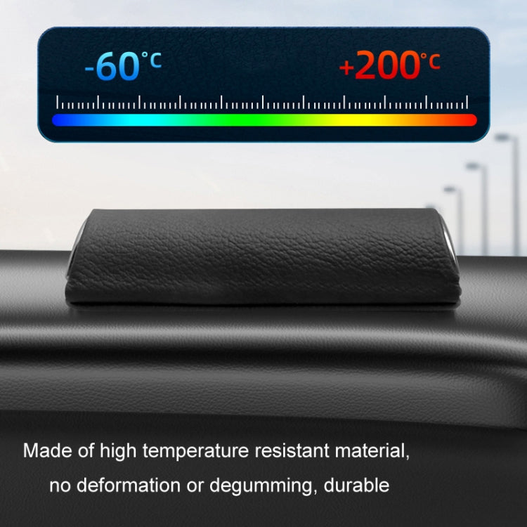 Car Front Windshield Temporary Parking Number Plate Interior Decoration(Black)