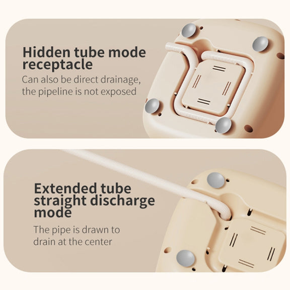 Small Household Portable Underwear Washing Machine, Size: EU Plug(Milk Yellow)