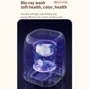 Small Household Portable Underwear Washing Machine, Size: US Plug(Milk Yellow)