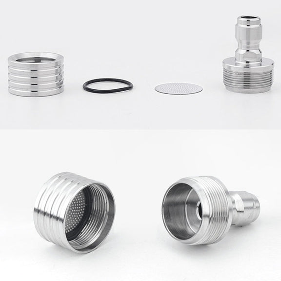 High-pressure Car Wash 1/4 Fast Insert Water Lance Stainless Steel Sprinkler Anti-splash, Specification: 0.3mm Hole