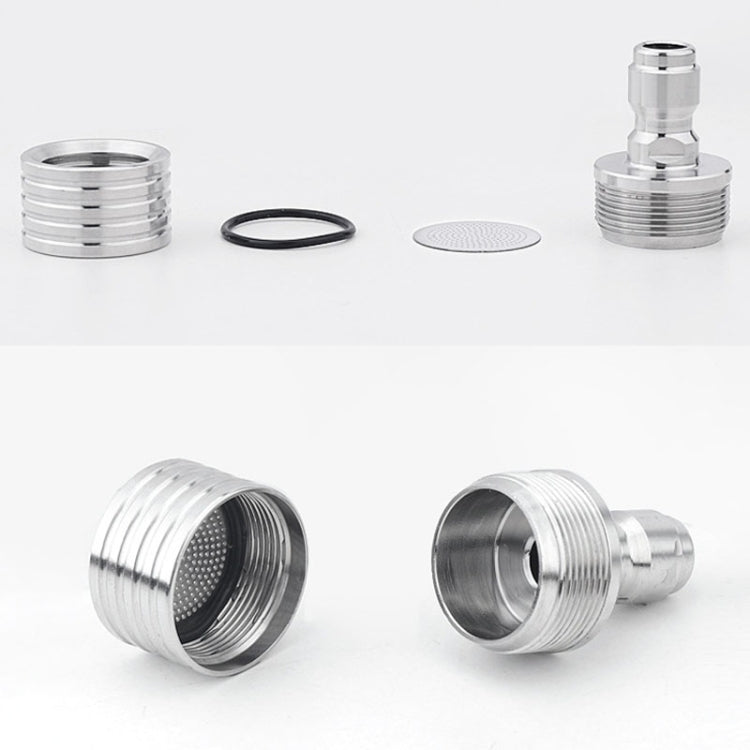 High-pressure Car Wash 1/4 Fast Insert Water Lance Stainless Steel Sprinkler Anti-splash, Specification: 0.3mm Hole