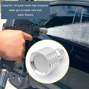 High-pressure Car Wash 1/4 Fast Insert Water Lance Stainless Steel Sprinkler Anti-splash, Specification: 0.3mm Hole