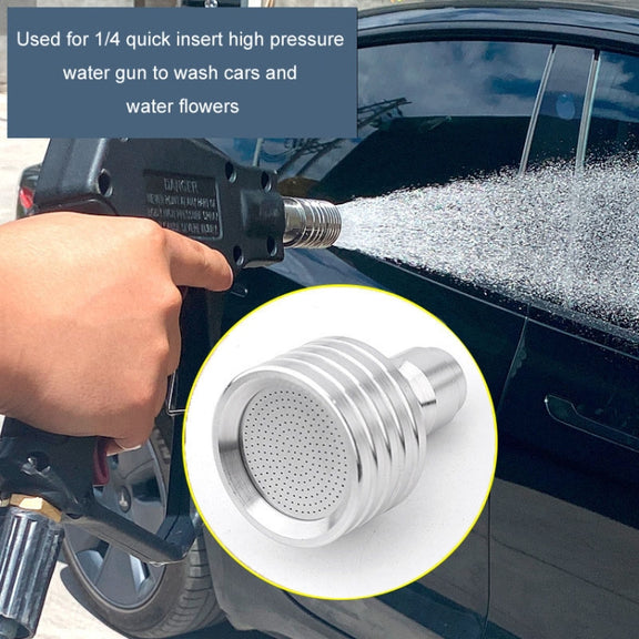 High-pressure Car Wash 1/4 Fast Insert Water Lance Stainless Steel Sprinkler Anti-splash, Specification: 0.3mm Hole