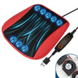 Car USB Summer Cool Ventilated Breathable Seat Cushion(Red 8 Sets Fan) - Seat Accessories by PMC TechLife | Online Shopping South Africa | PMC TechLife | Buy Now Pay Later Mobicred