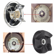 For Magic Bullet 250W Blender Juicer 2pcs Base Gear Blade Gear Replacement Part, Spec: Black Wheel