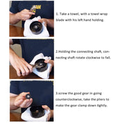 For Magic Bullet 250W Blender Juicer 2pcs Base Gear Blade Gear Replacement Part, Spec: Black Wheel