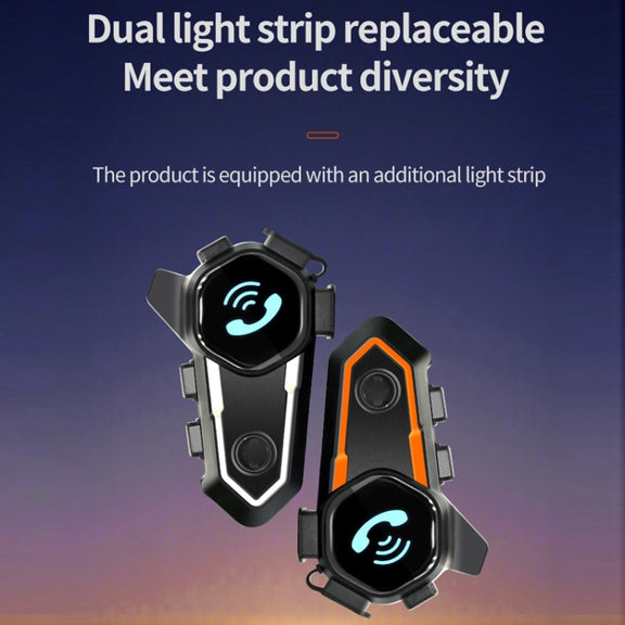 Motorcycle Noise Reduction Water-resistant Helmet Cycling Bluetooth Headphones