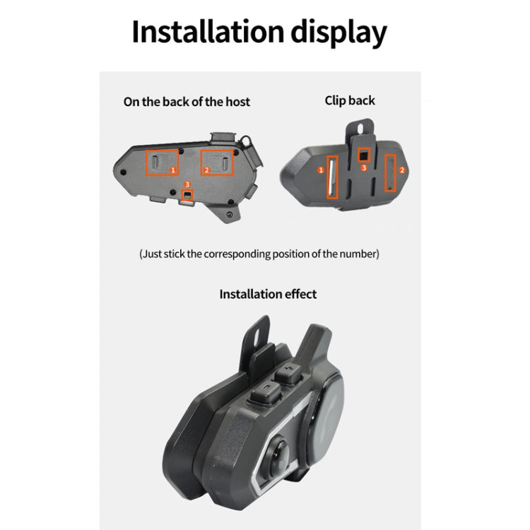 Motorcycle Noise Reduction Water-resistant Helmet Cycling Bluetooth Headphones