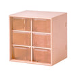 Transparent Desktop Small Objects Compartment Drawer Organizer Hair Accessories Storage Case, Color: 6 Grids Pink - free shipping - PMc TechLife - Order now!