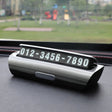 Hidden Luminous Temporary Parking Sign With Car Number, Color: Silver - Parking Card by PMC TechLife | Online Shopping South Africa | PMC TechLife | Buy Now Pay Later Mobicred