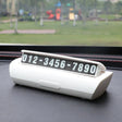Hidden Luminous Temporary Parking Sign With Car Number, Color: Pure White - Parking Card by PMC TechLife | Online Shopping South Africa | PMC TechLife | Buy Now Pay Later Mobicred