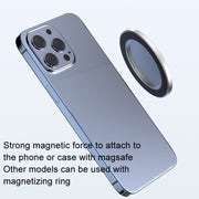 Mobile Phone Rear Camera Magnetic Selfie Mirror HD Reflective Phone Reference Mirror(Silver)