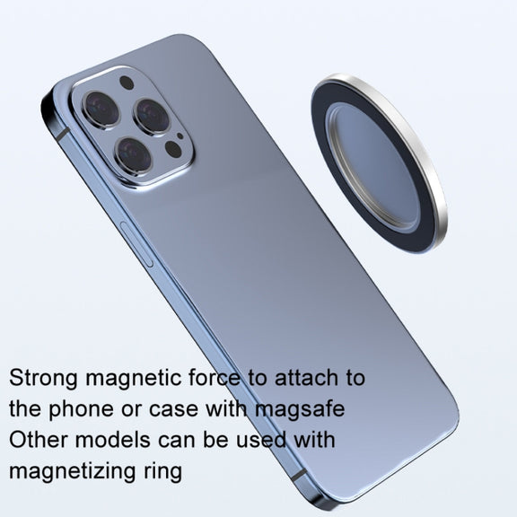 Mobile Phone Rear Camera Magnetic Selfie Mirror HD Reflective Phone Reference Mirror(Silver)