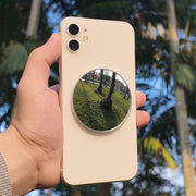 Mobile Phone Rear Camera Magnetic Selfie Mirror HD Reflective Phone Reference Mirror(Silver)