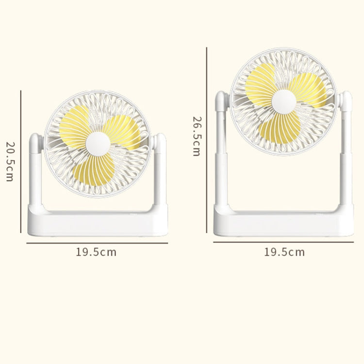 Portable Retractable USB Home Desktop Fan Large Wind Power Outdoor Ceiling Fan, Model: Charging Model