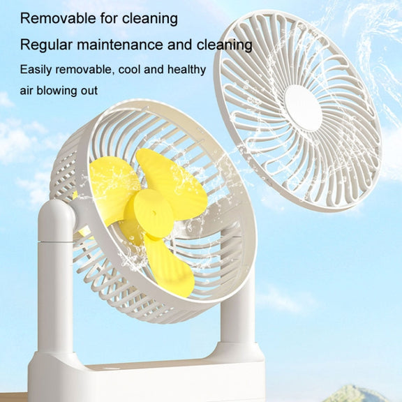 Portable Retractable USB Home Desktop Fan Large Wind Power Outdoor Ceiling Fan, Model: Charging Model
