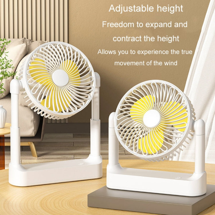 Portable Retractable USB Home Desktop Fan Large Wind Power Outdoor Ceiling Fan, Model: Charging Model