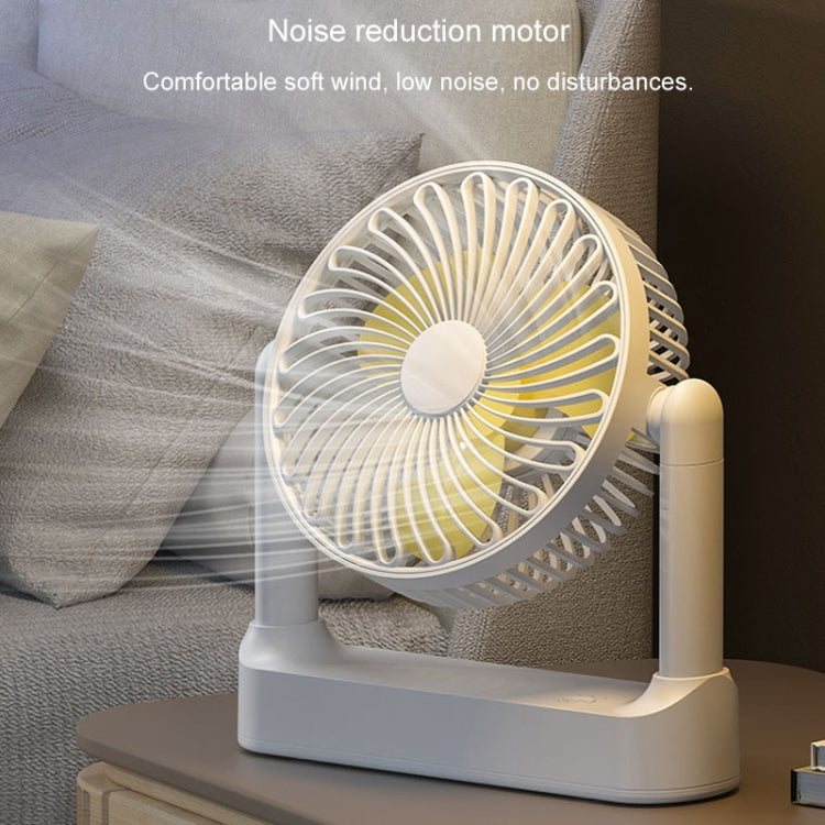 Portable Retractable USB Home Desktop Fan Large Wind Power Outdoor Ceiling Fan, Model: Charging Model