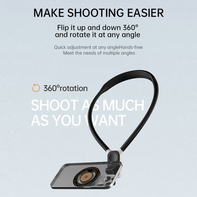 Magnetic Hanging Neck Holder For Mobile Phones/Action Cameras(Glacier Blue)