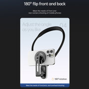 Magnetic Hanging Neck Holder For Mobile Phones/Action Cameras(Glacier Blue)