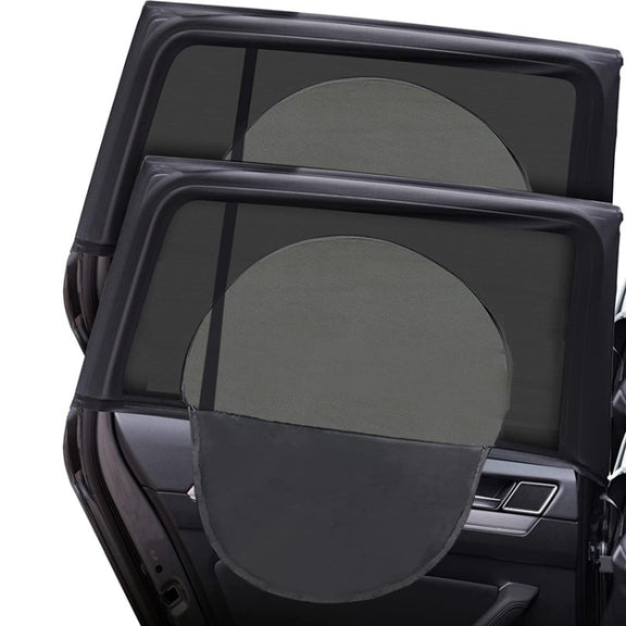 Car Sun Protection Anti-mosquito Window Zipper Sunshade(Rear Window (Left+Right))