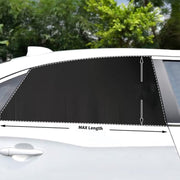 Car Sun Protection Anti-mosquito Window Zipper Sunshade(Rear Window (Left+Right))