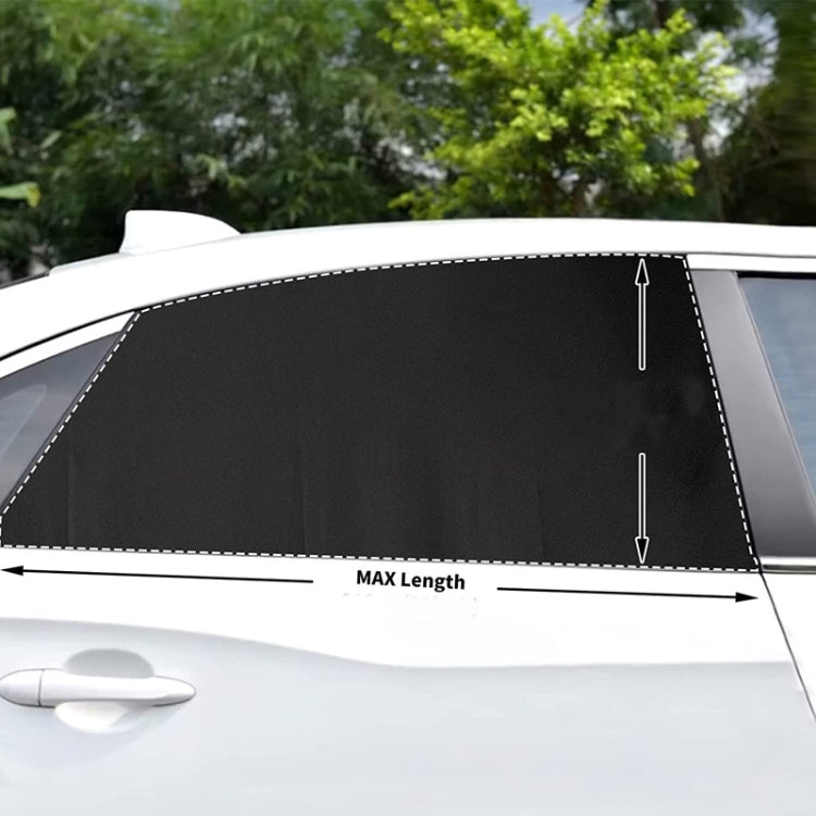 Car Sun Protection Anti-mosquito Window Zipper Sunshade(Rear Window (Left+Right))