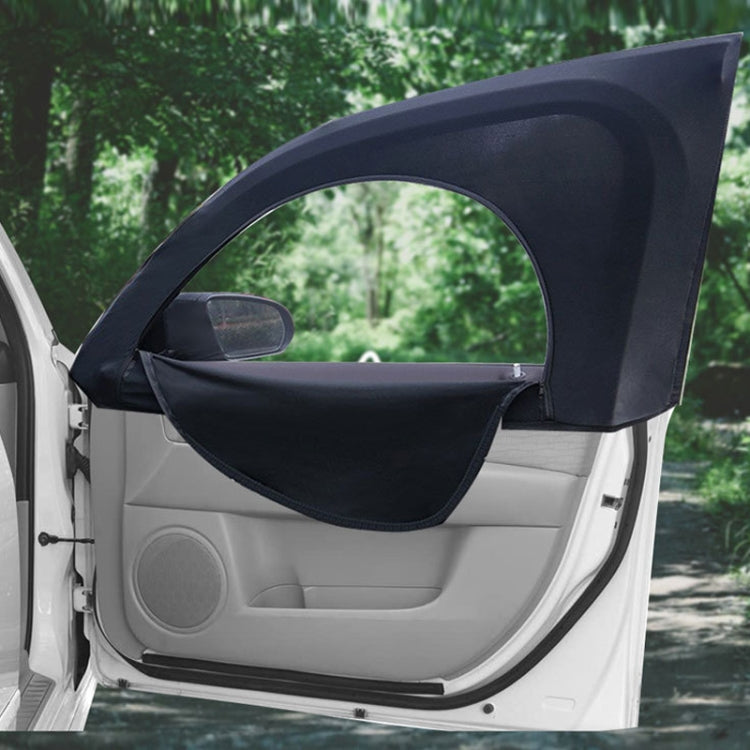 Car Sun Protection Anti-mosquito Window Zipper Sunshade(Rear Window (Left+Right))