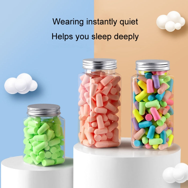 120pcs /Box Memory Foam Earplugs Student Dormitory Sleeping Noise Reduction Soundproof Earplugs(Mixed Colors)