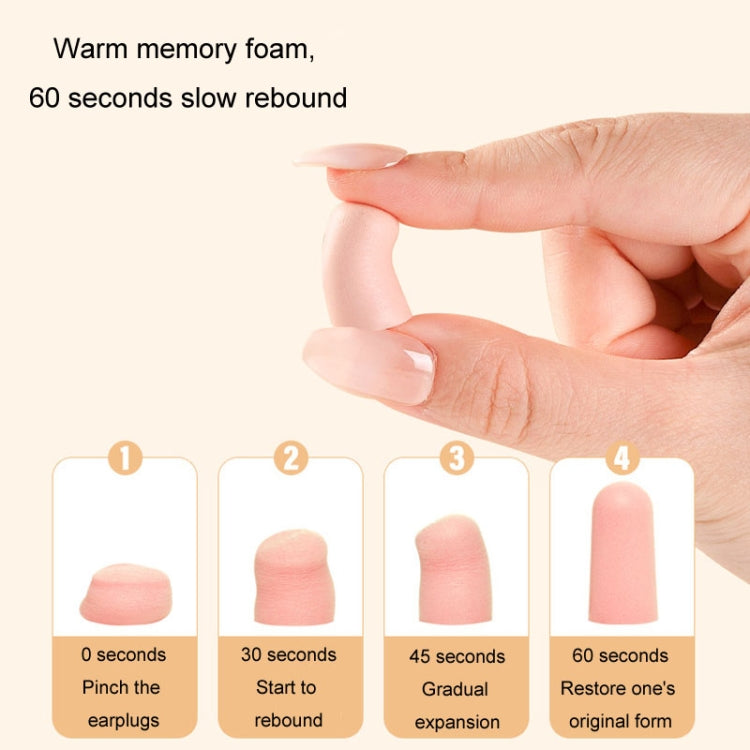 24pcs /Box Memory Foam Earplugs Student Dormitory Sleeping Noise Reduction Soundproof Earplugs(Mixed Colors)