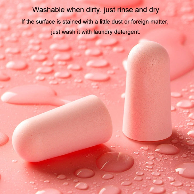 10pcs /Box Memory Foam Earplugs Student Dormitory Sleeping Noise Reduction Soundproof Earplugs(Pink)