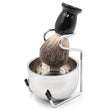 3pcs /Set Men Foam Manual Wooden Handle Beard Brush Set, Color: Badger Hair Silver - Manual Razor by PMC TechLife | Online Shopping South Africa | PMC TechLife | Buy Now Pay Later Mobicred