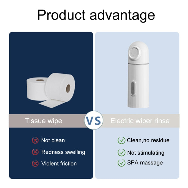 Female Handheld Mini External Vaginal Wash Maternity Portable Electrical Feminine Cleanser, Model: No Light