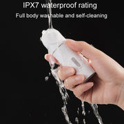 Female Handheld Mini External Vaginal Wash Maternity Portable Electrical Feminine Cleanser, Model: With LED Light+Bottle