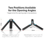 aMagisn AM11 Metal Desktop Tripod Mini Sports Camera SLR Accessories