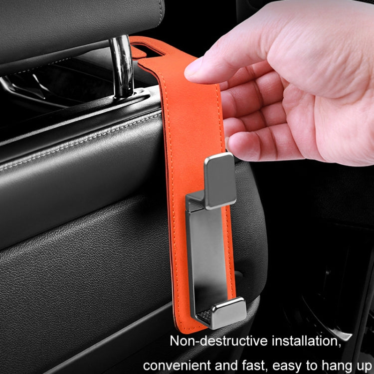 Car Multifunctional Hidden Hook Seat Back Storage Hook(Black)