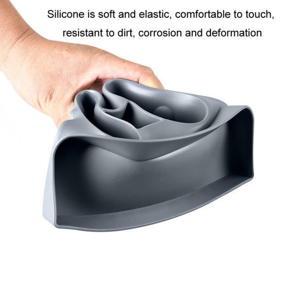 For Tesla Model3/Y Central Water Cup Limiter Silicone Coaster(Black)