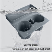 For Tesla Model3/Y Central Water Cup Limiter Silicone Coaster(Black)