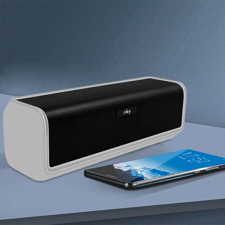 NBY 6690 TWS Couplet FM Multifunctional Desktop Plug-in Card Bluetooth Speaker(Black)