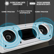 NBY 6690 TWS Couplet FM Multifunctional Desktop Plug-in Card Bluetooth Speaker(Black)