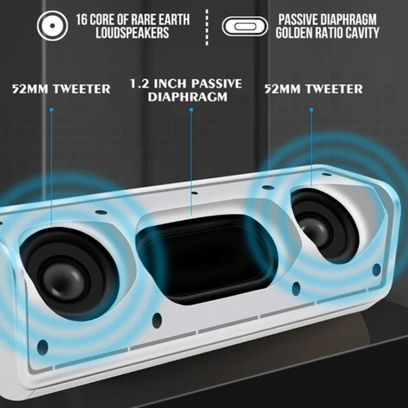 NBY 6690 TWS Couplet FM Multifunctional Desktop Plug-in Card Bluetooth Speaker(Black)
