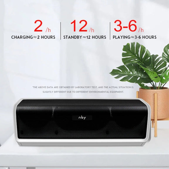 NBY 6690 TWS Couplet FM Multifunctional Desktop Plug-in Card Bluetooth Speaker(Black)