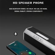 NBY 6690 TWS Couplet FM Multifunctional Desktop Plug-in Card Bluetooth Speaker(Black)