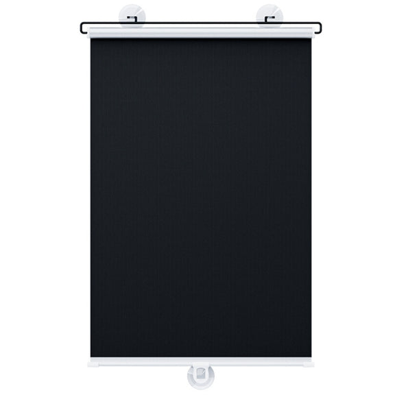 40x60cm Car Summer No-punch Retractable Titanium Silver Sunshade Curtain