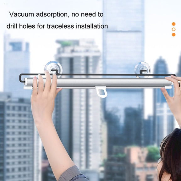 45x125cm Car Summer No-punch Retractable Titanium Silver Sunshade Curtain