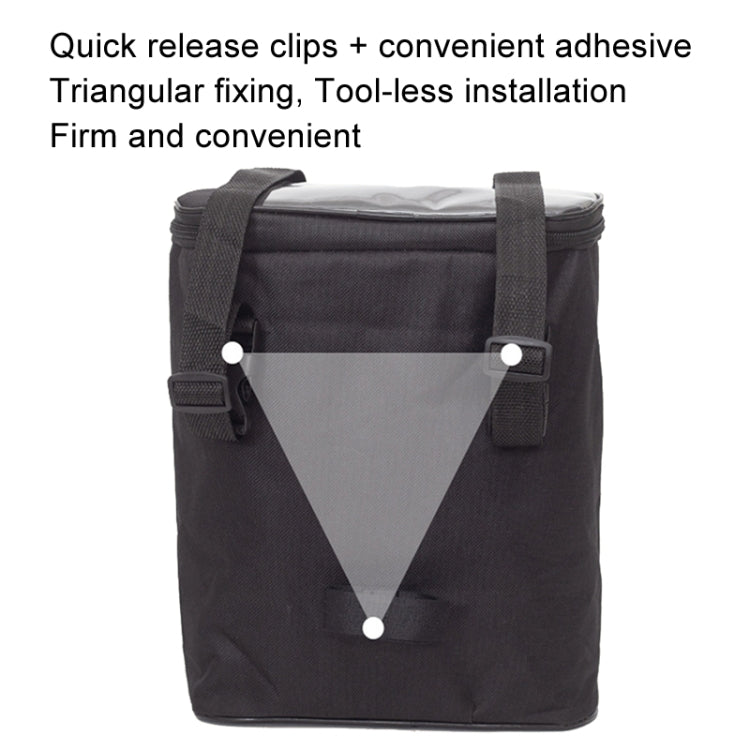 Electric Bike Riding Hanging Bag Large Capacity Water-resistant Bicycle Front Hanging Bag(Pink)