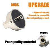 Oven Stove Knob Assembly For AEZ73453509/AEZ72909008(Silver)