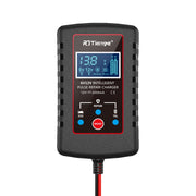 RJtianye 6V/12V ASE Adapter Cable Car Motorcycle Lawn Mower Battery Charger(EU Plug)