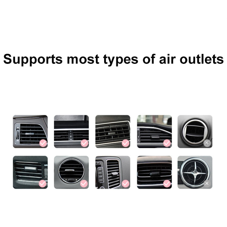 ICARER FAMILY AK-01 Car Air Outlet Cartoon Phone Holder Car Navigation Gravity Support Frame(White)