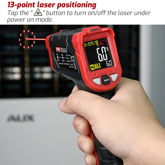TASI TA601C -50-880 Degrees Celsius Infrared Thermometer Electronic Color Screen Thermometer